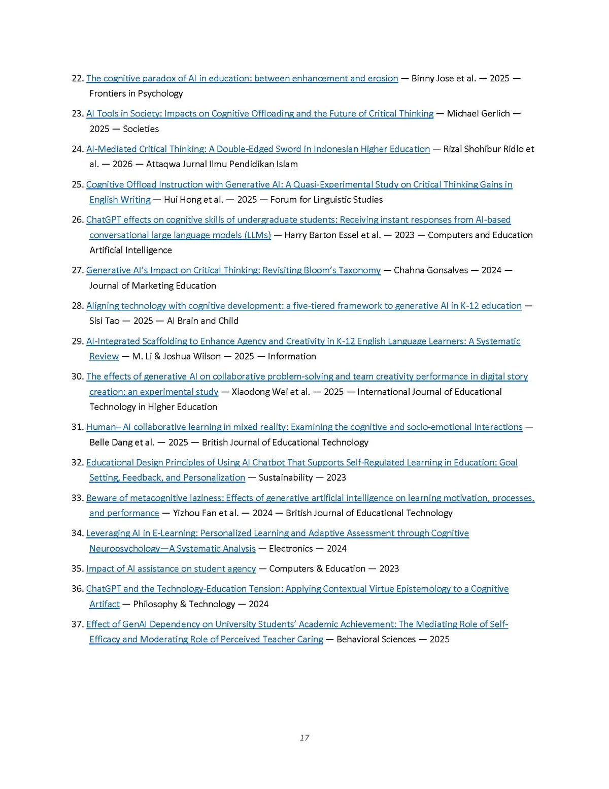 NiNi sample research proposal, page 17 of 17